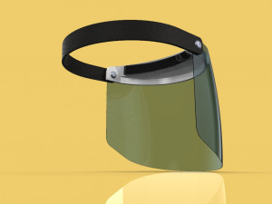 3d face shield face mask masker safety model 3D-Modell