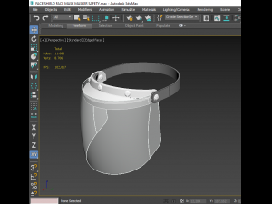 3d face shield face mask masker safety model 3D-Modell