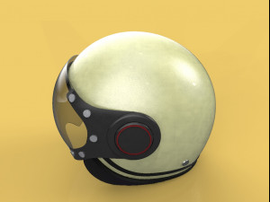 3d vintage retro scooter helmet motorbike motorcycle model 3Dモデル