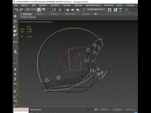 3d vintage retro scooter helmet motorbike motorcycle model 3Dモデル