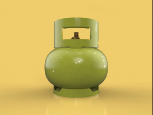 lpg cooking gas bottle cylinder 3 kg for kitchen 3d 3D-Modell