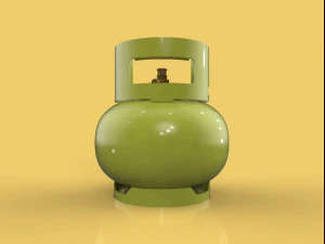 Баллон с газом для приготовления сжиженного нефтяного газа 3 кг для кухни - 3d модель 3D Модель