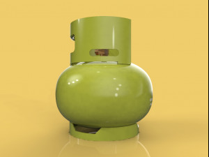 lpg cooking gas bottle cylinder 3 kg for kitchen 3d 3D-Modell