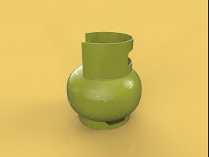 lpg cooking gas bottle cylinder 3 kg for kitchen 3d 3D-Modell