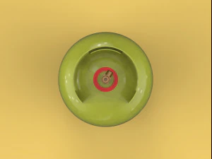 Баллон с газом для приготовления сжиженного нефтяного газа 3 кг для кухни - 3d модель 3D Модель