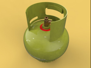 lpg cooking gas bottle cylinder 3 kg for kitchen 3d 3D-Modell