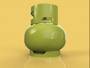 lpg cooking gas bottle cylinder 3 kg for kitchen 3d 3D-Modell