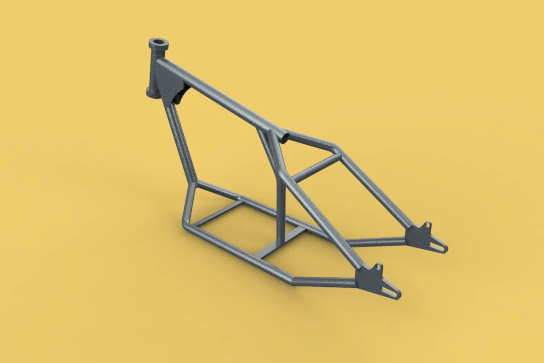 3d chopper motorcycle motorbike frame chassis 3D Model .c4d .max .obj .3ds .fbx .stl .blend