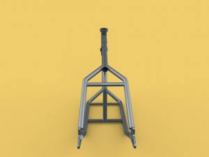 3d chopper motorcycle motorbike frame chassis Modelo 3D