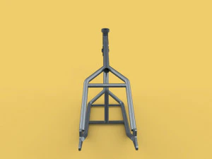 3d chopper motorcycle motorbike frame chassis 3D Model