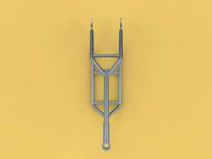 3d chopper motorcycle motorbike frame chassis Modelo 3D