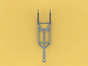 3d chopper motorcycle motorbike frame chassis 3D Model