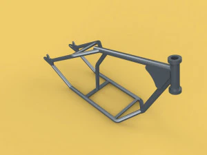 3d chopper motorcycle motorbike frame chassis 3D Model