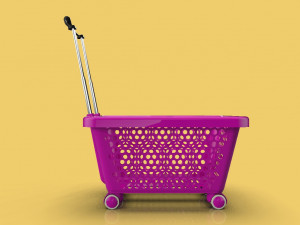 supermarket shopping cart trolley 3D-Modell