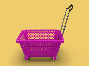 supermarket shopping cart trolley 3D-Modell