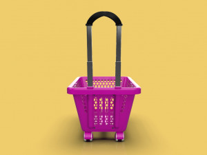supermarket shopping cart trolley 3D-Modell