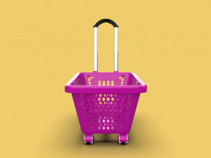 supermarket shopping cart trolley 3D-Modell