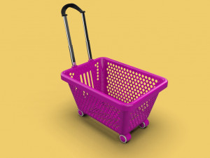 supermarket shopping cart trolley 3D-Modell
