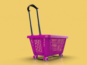 supermarket shopping cart trolley 3D-Modell