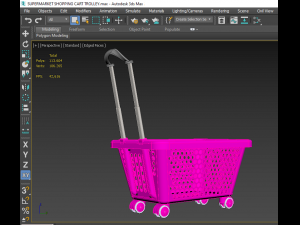 supermarket shopping cart trolley 3D-Modell