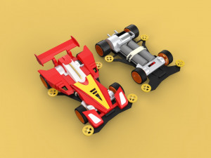3D TAMIYA MINI 4WD SONIC MAGNUM AVANTE CAR TOY Model 3D