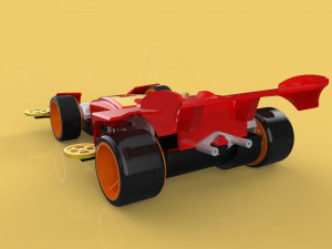 3D TAMIYA MINI 4WD SONIC MAGNUM AVANTE CAR TOY Model 3D