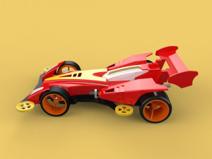 3D TAMIYA MINI 4WD SONIC MAGNUM AVANTE CAR TOY Model 3D