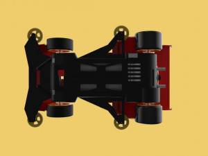 3D TAMIYA MINI 4WD SONIC MAGNUM AVANTE CAR TOY Model 3D