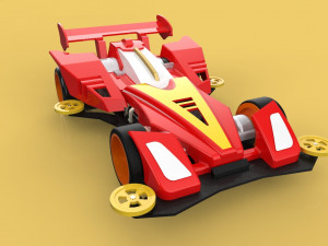 3D TAMIYA MINI 4WD SONIC MAGNUM AVANTE CAR TOY Model 3D