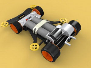 3D TAMIYA MINI 4WD SONIC MAGNUM AVANTE CAR TOY Model 3D