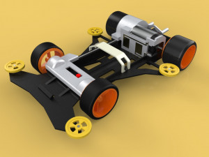 3D TAMIYA MINI 4WD SONIC MAGNUM AVANTE CAR TOY Model 3D