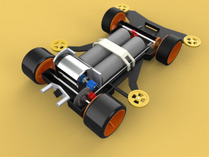 3D TAMIYA MINI 4WD SONIC MAGNUM AVANTE CAR TOY Model 3D