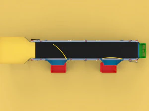 AUTOMATIC SEAFOOD FISH SORTING MACHINE CONVEYOR 3D Model