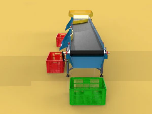 AUTOMATIC SEAFOOD FISH SORTING MACHINE CONVEYOR 3D Model