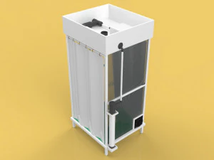 CHAMBRE DE D&Eacute;SINFECTION 3D D&Eacute;SINFECTANT DE TUNNEL D'ASSAINISSEMENT CORONA COVID-19 Modèle 3D