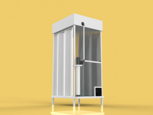 3D DISINFECTION CHAMBER CORONA COVID-19 SANITIZATION TUNNEL DISINFECTANT 3D Модель