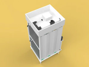 3D DISINFECTION CHAMBER CORONA COVID-19 SANITIZATION TUNNEL DISINFECTANT 3D Model