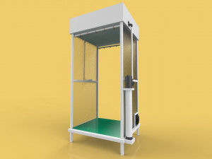 3D DISINFECTION CHAMBER CORONA COVID-19 SANITIZATION TUNNEL DISINFECTANT 3D Модель