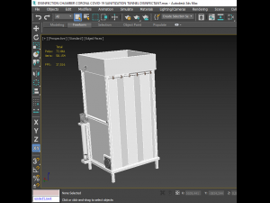 3D DISINFECTION CHAMBER CORONA COVID-19 SANITIZATION TUNNEL DISINFECTANT 3D Модель