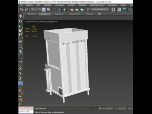 3D DISINFECTION CHAMBER CORONA COVID-19 SANITIZATION TUNNEL DISINFECTANT 3D Model