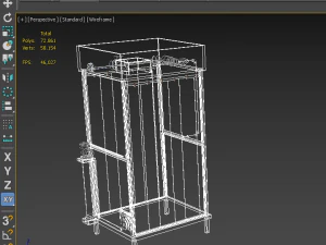 3D DISINFECTION CHAMBER CORONA COVID-19 SANITIZATION TUNNEL DISINFECTANT 3D Model