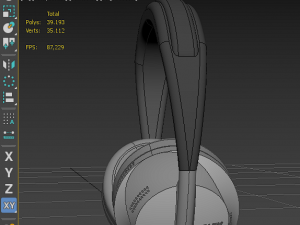 WIRELESS HEADPHONES EARPHONES HEADSET model 3D Model