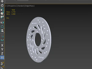 3D MOTORCYCLE DISC BRAKE MOTORBIKE model 3D Model