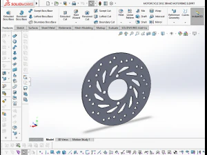 3D MOTORCYCLE DISC BRAKE MOTORBIKE model 3D Model