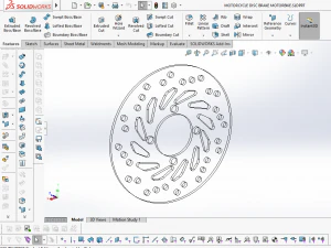 3D MOTORCYCLE DISC BRAKE MOTORBIKE model 3D Model