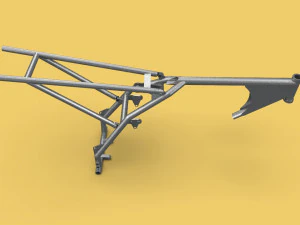 MOTOCROSS DIRT BIKE SUPERMOTO TRAIL FRAME CHASSIS MOTORCYCLE MOTORBIKE 3D Model