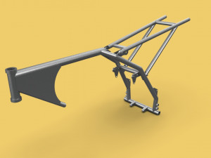 MOTOCROSS DIRT BIKE SUPERMOTO TRAIL FRAME CHASSIS MOTORCYCLE MOTORBIKE Model 3D