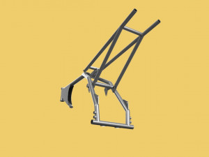 MOTOCROSS DIRT BIKE SUPERMOTO TRAIL FRAME CHASSIS MOTORCYCLE MOTORBIKE Model 3D