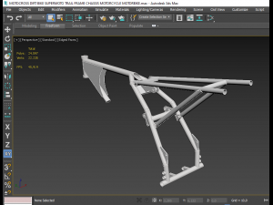 MOTOCROSS DIRT BIKE SUPERMOTO TRAIL FRAME CHASSIS MOTORCYCLE MOTORBIKE Model 3D
