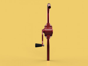 HAND ROTARY OIL DRUM PUMP FUEL BARREL model Modelo 3D